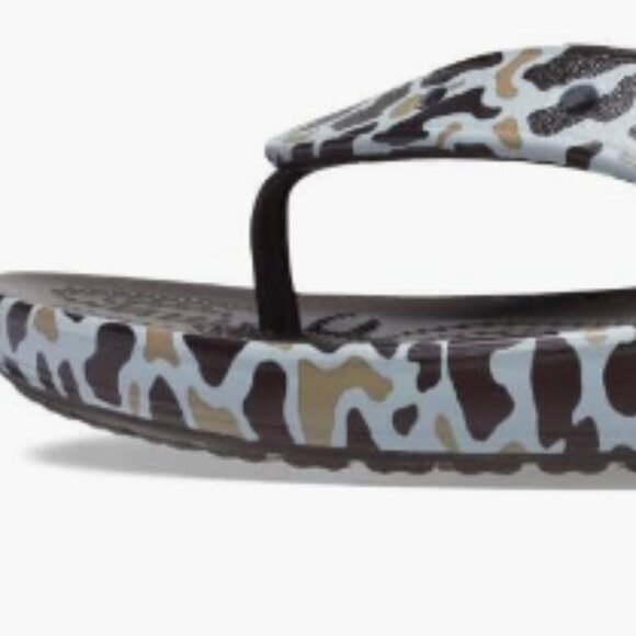 Crocs Classic Animal print Flip - Size Womens 6 - Picture 4 of 7